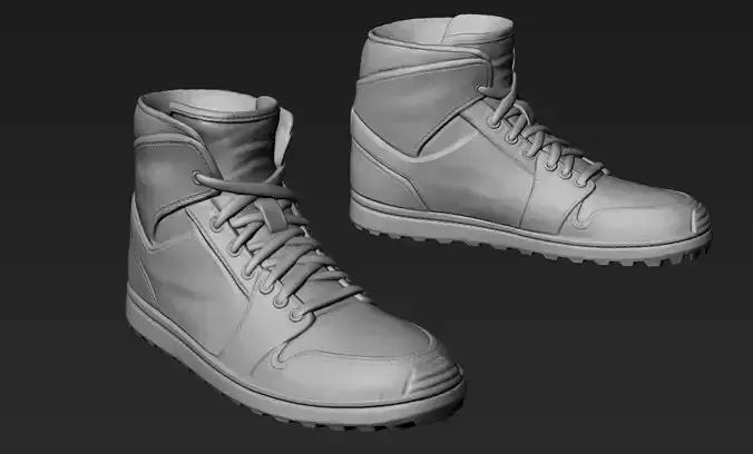 Footwear for 3d Printable Character 2