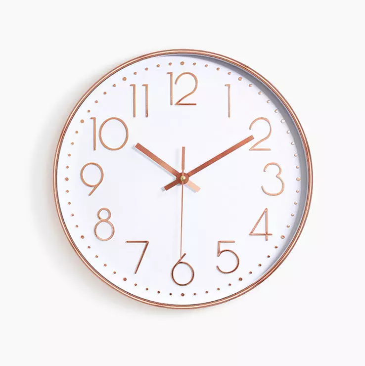 Simple silent wall clock 3D model_0