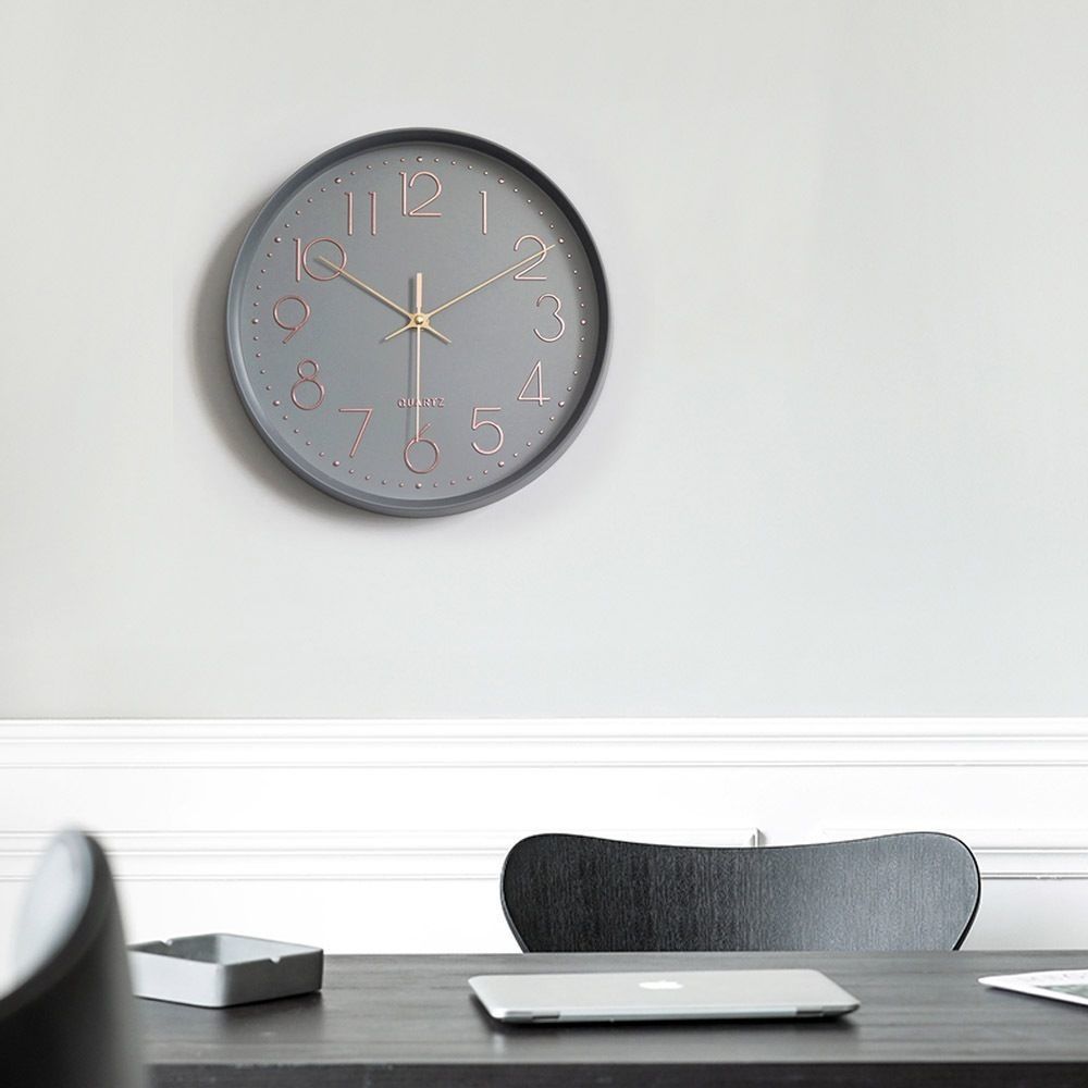 Simple silent wall clock 3D model_1