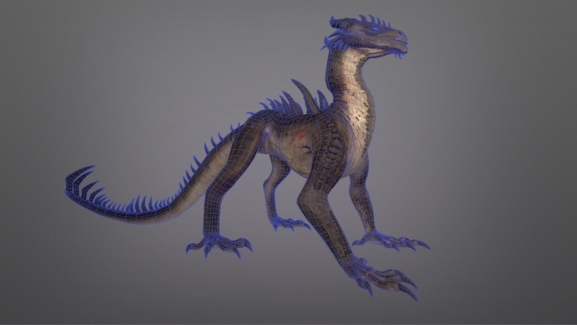 Drake Low-poly 3D model_5