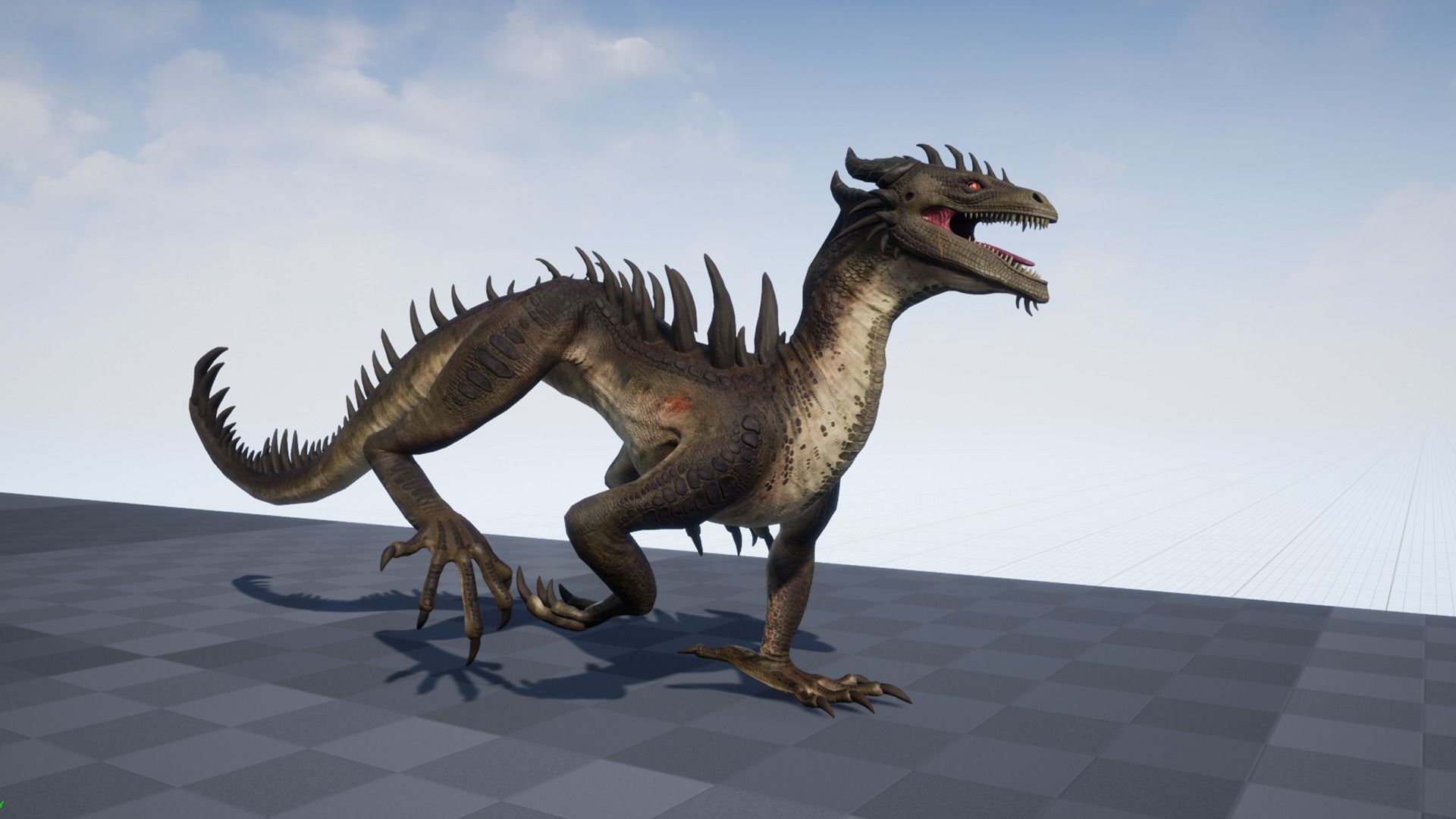 Drake Low-poly 3D model_9