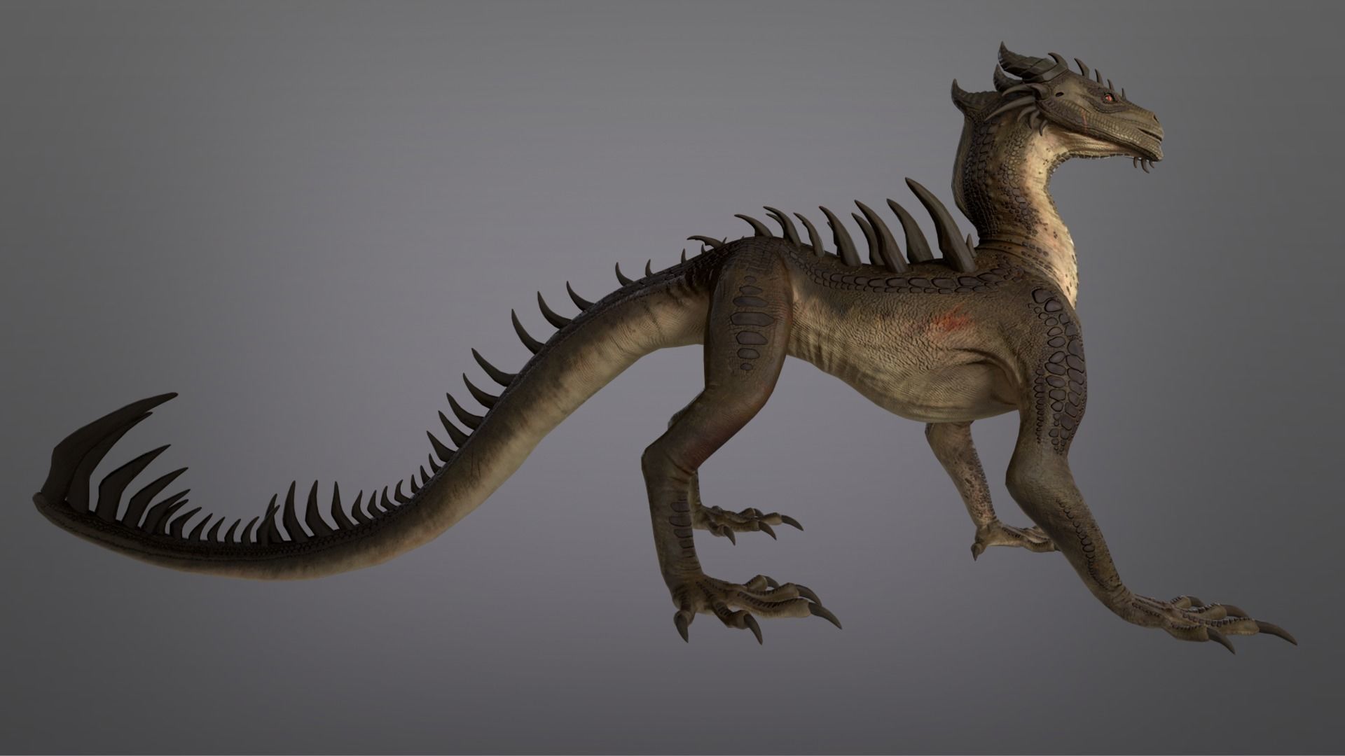 Drake Low-poly 3D model_4