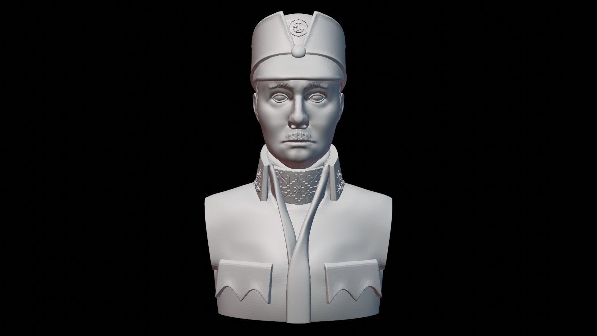 Archduke Vasyl Vyshyvanyi Bust 3D print model_2