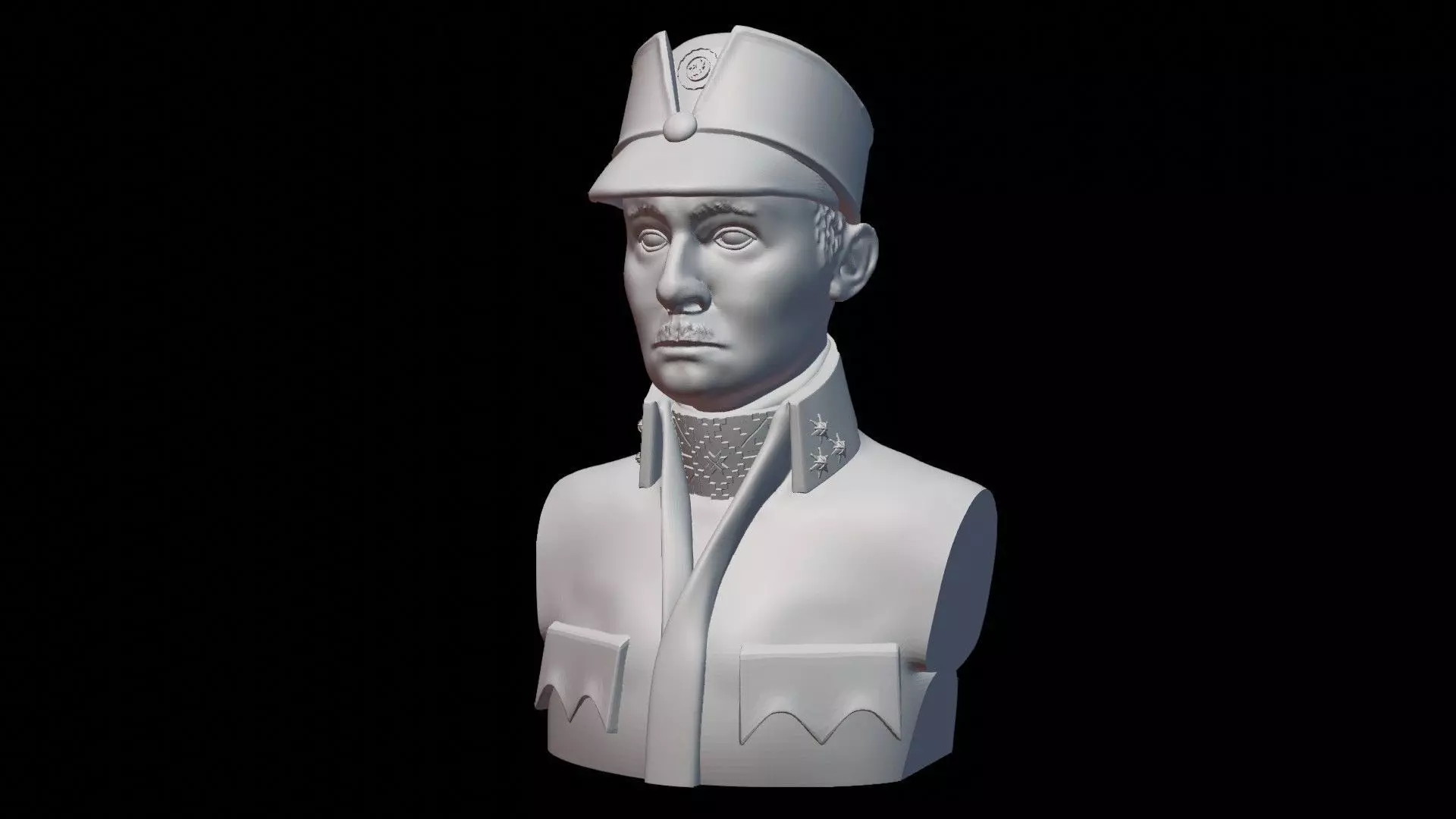 Archduke Vasyl Vyshyvanyi Bust 3D print model_0