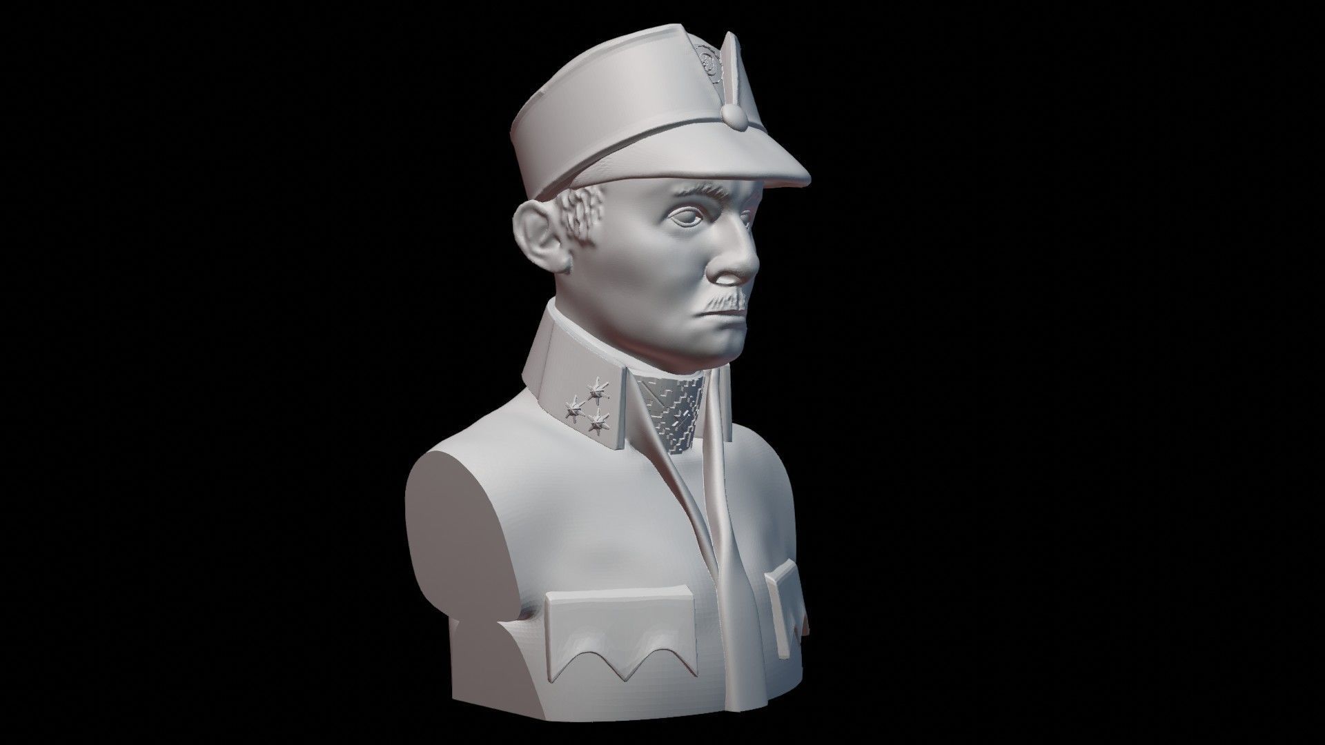 Archduke Vasyl Vyshyvanyi Bust 3D print model_3
