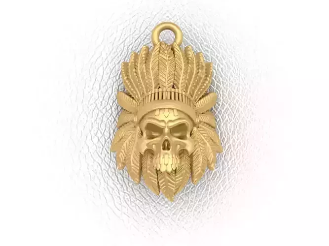 Indian Skull Pendant 