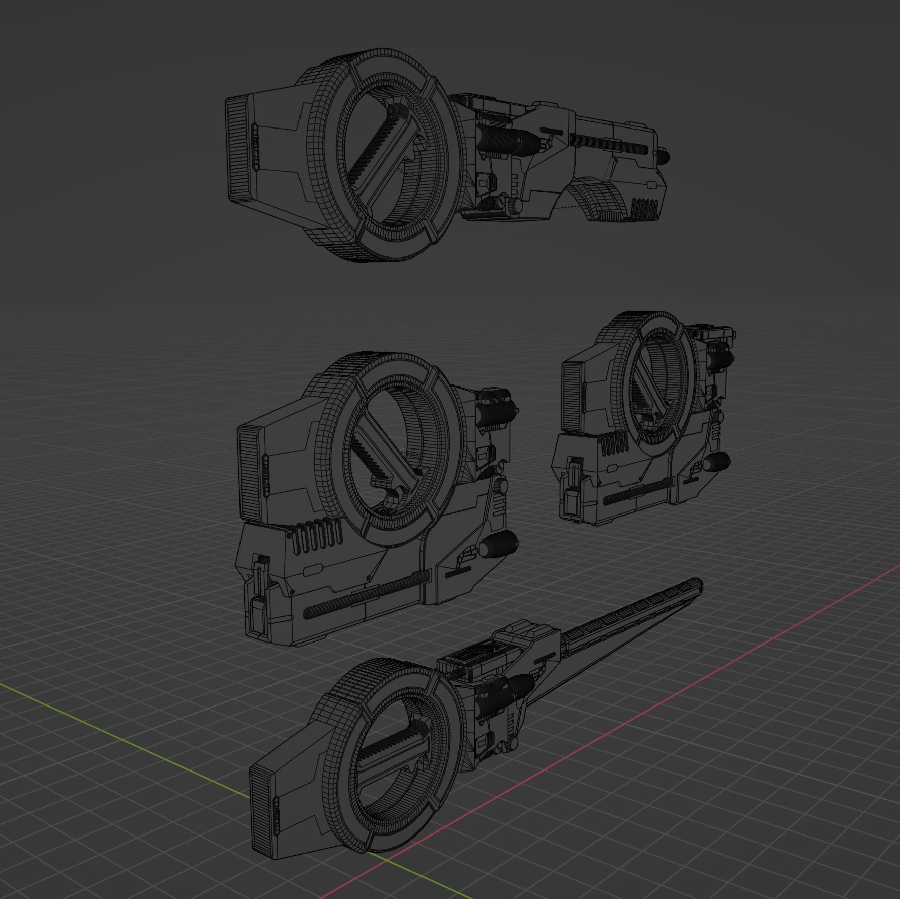 Faiz Blaster 3D model_6