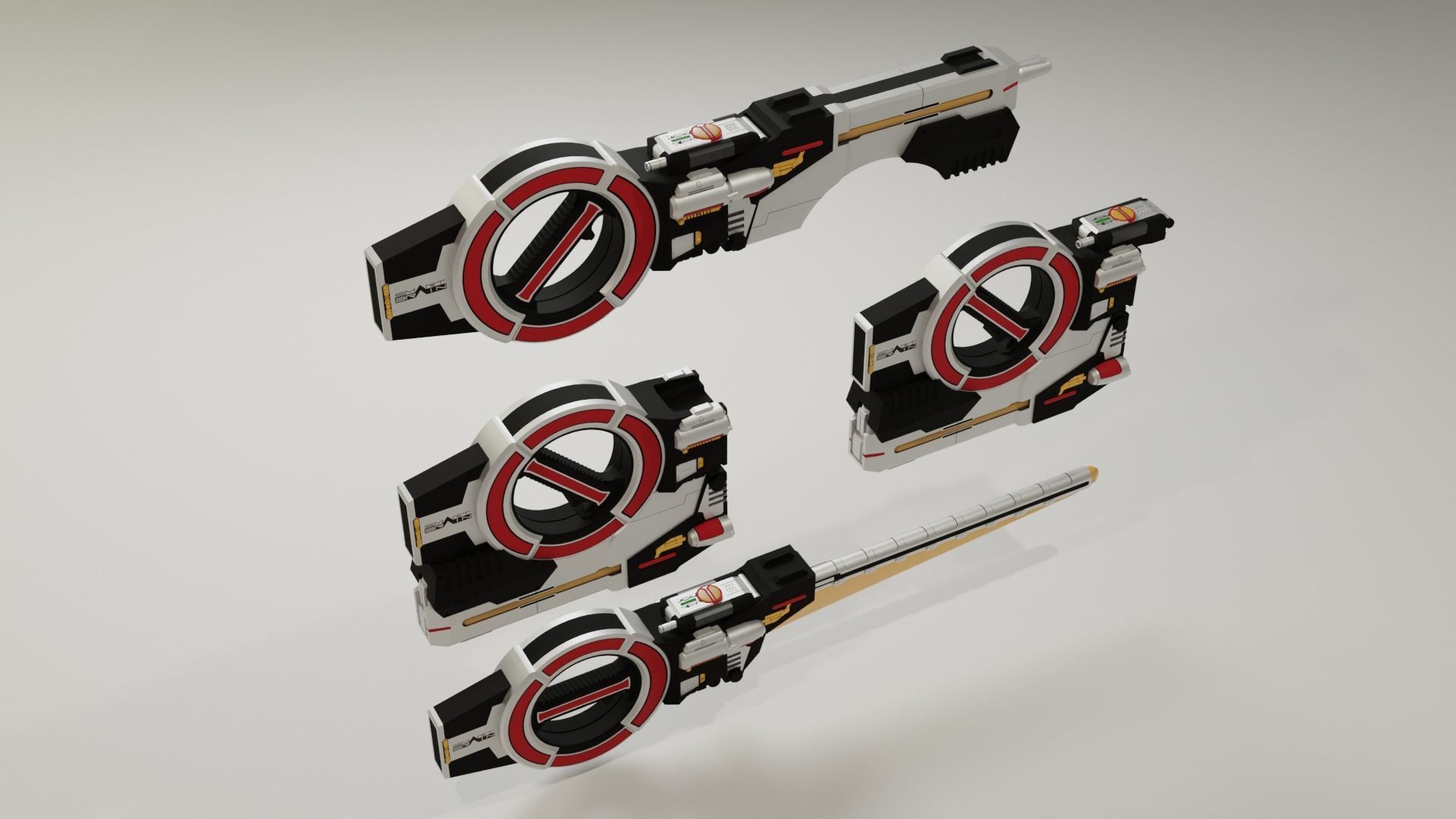 Faiz Blaster 3D model_2