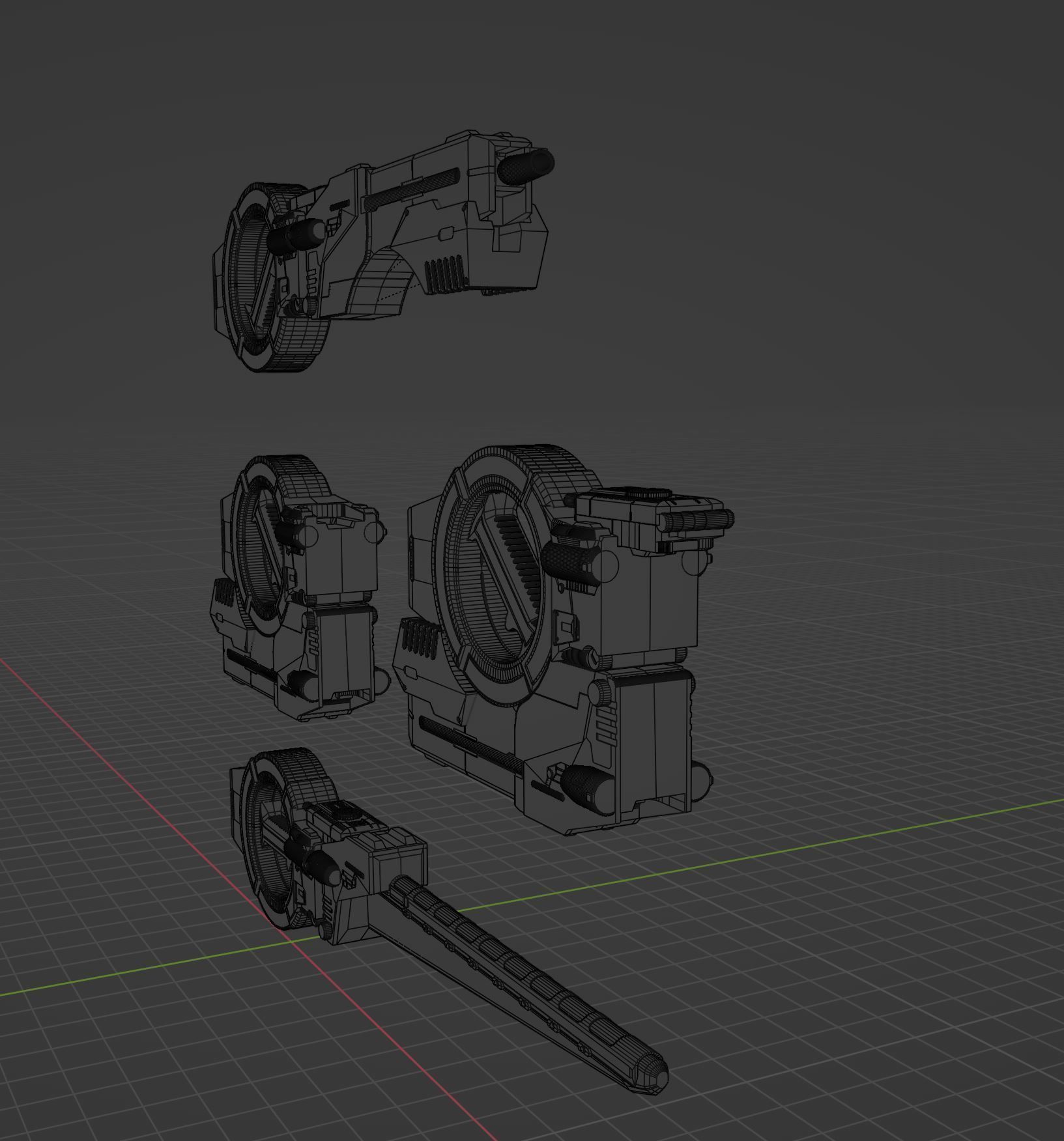 Faiz Blaster 3D model_5