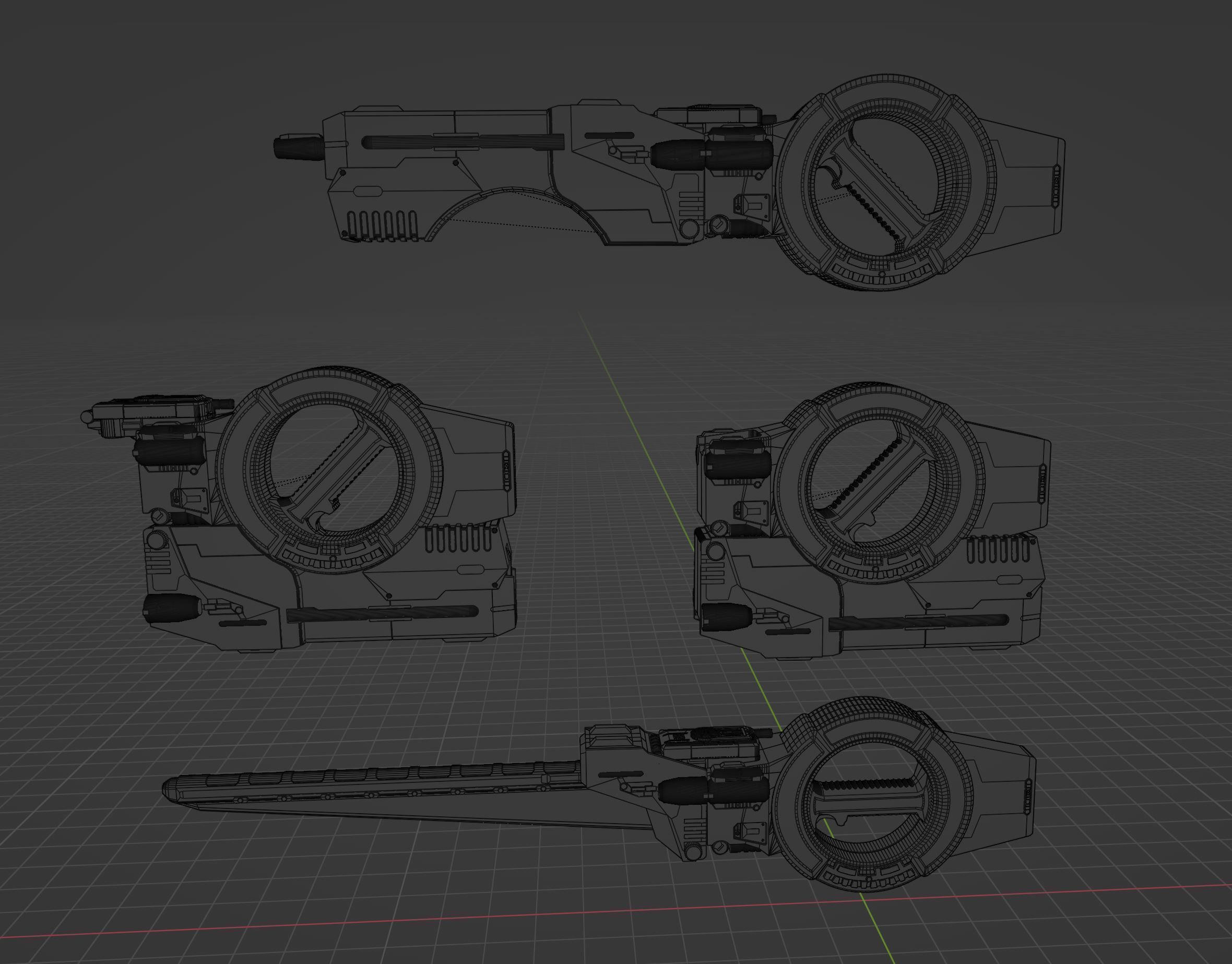 Faiz Blaster 3D model_4