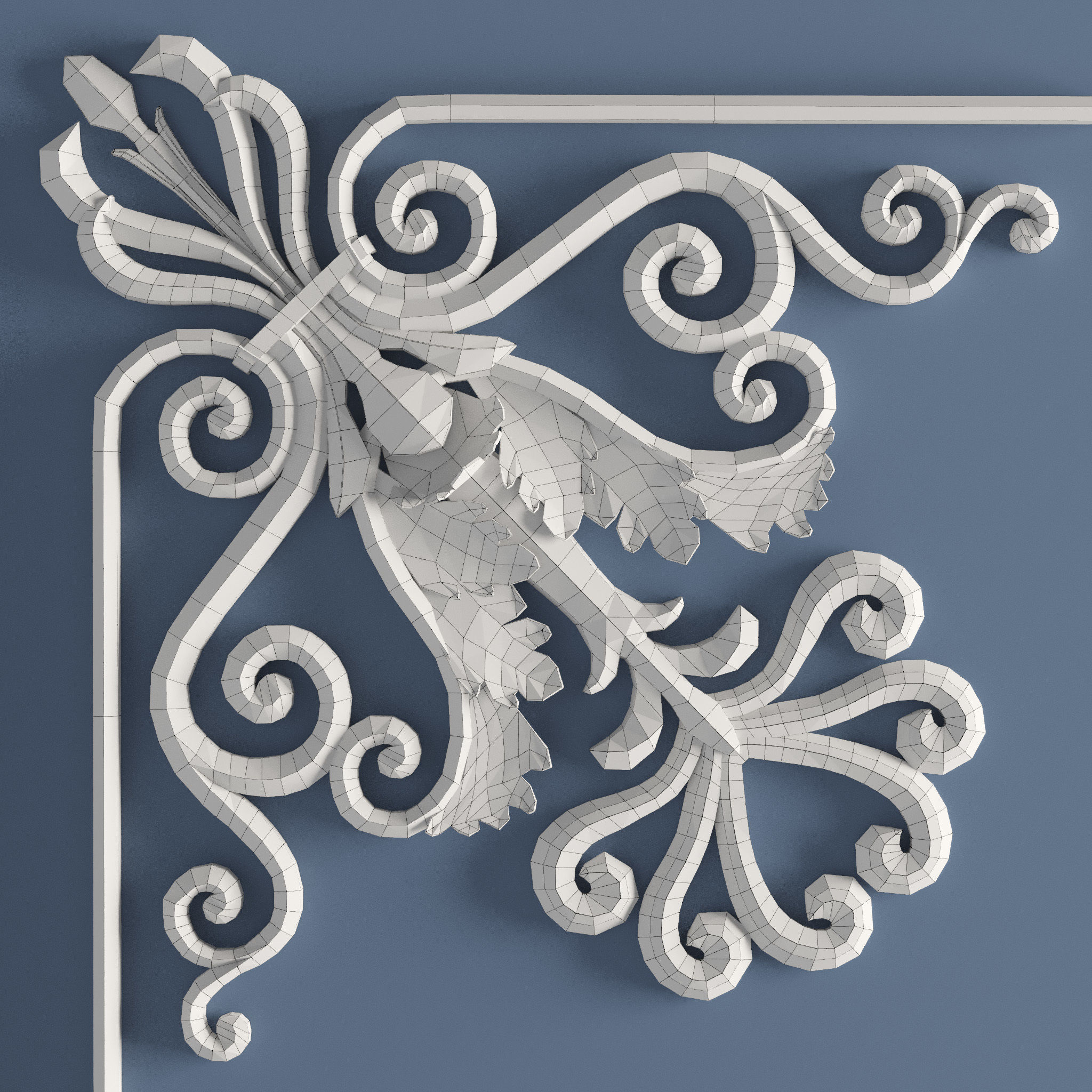 15 Architectural Ornaments 3DModel and Brush 3D model_28