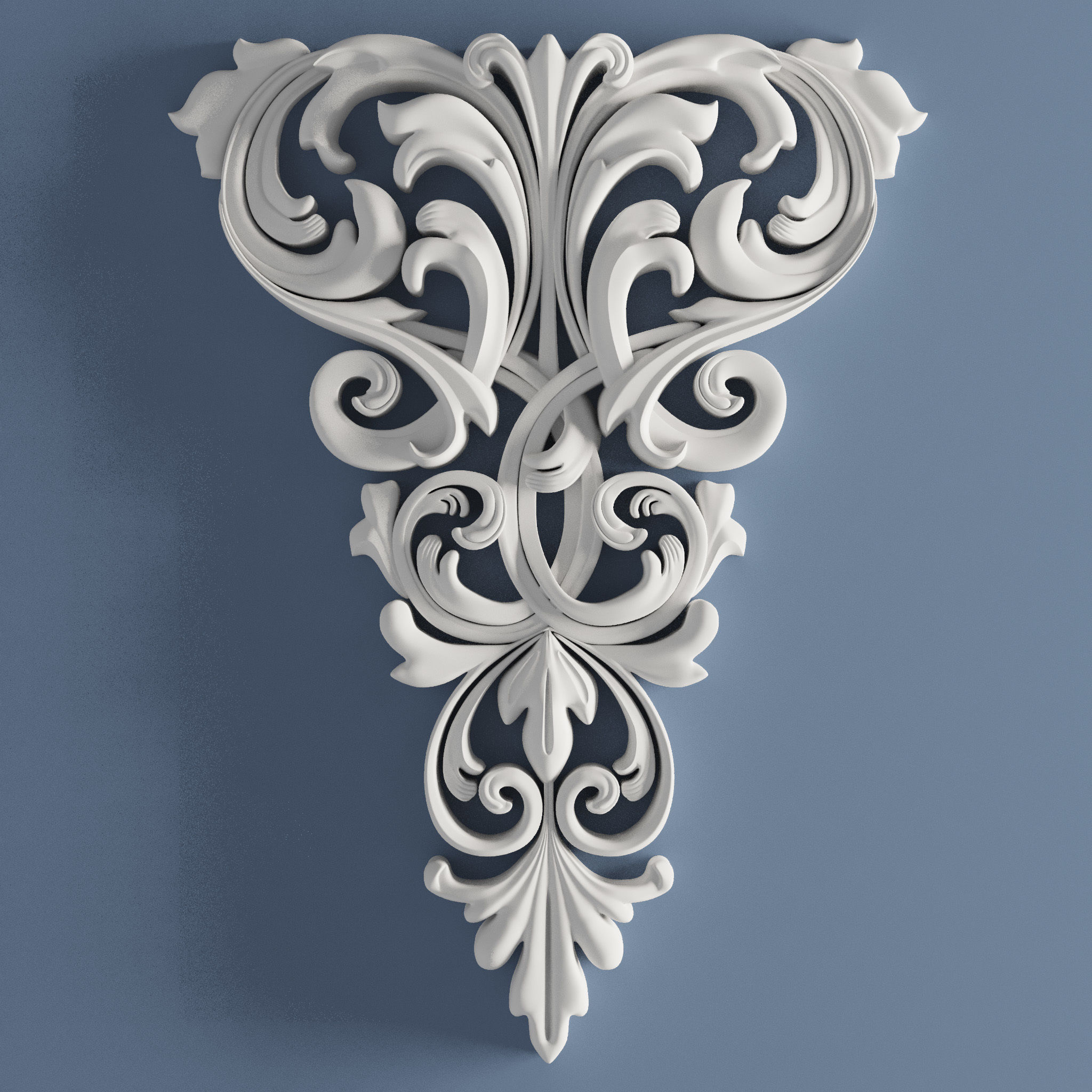 15 Architectural Ornaments 3DModel and Brush 3D model_7
