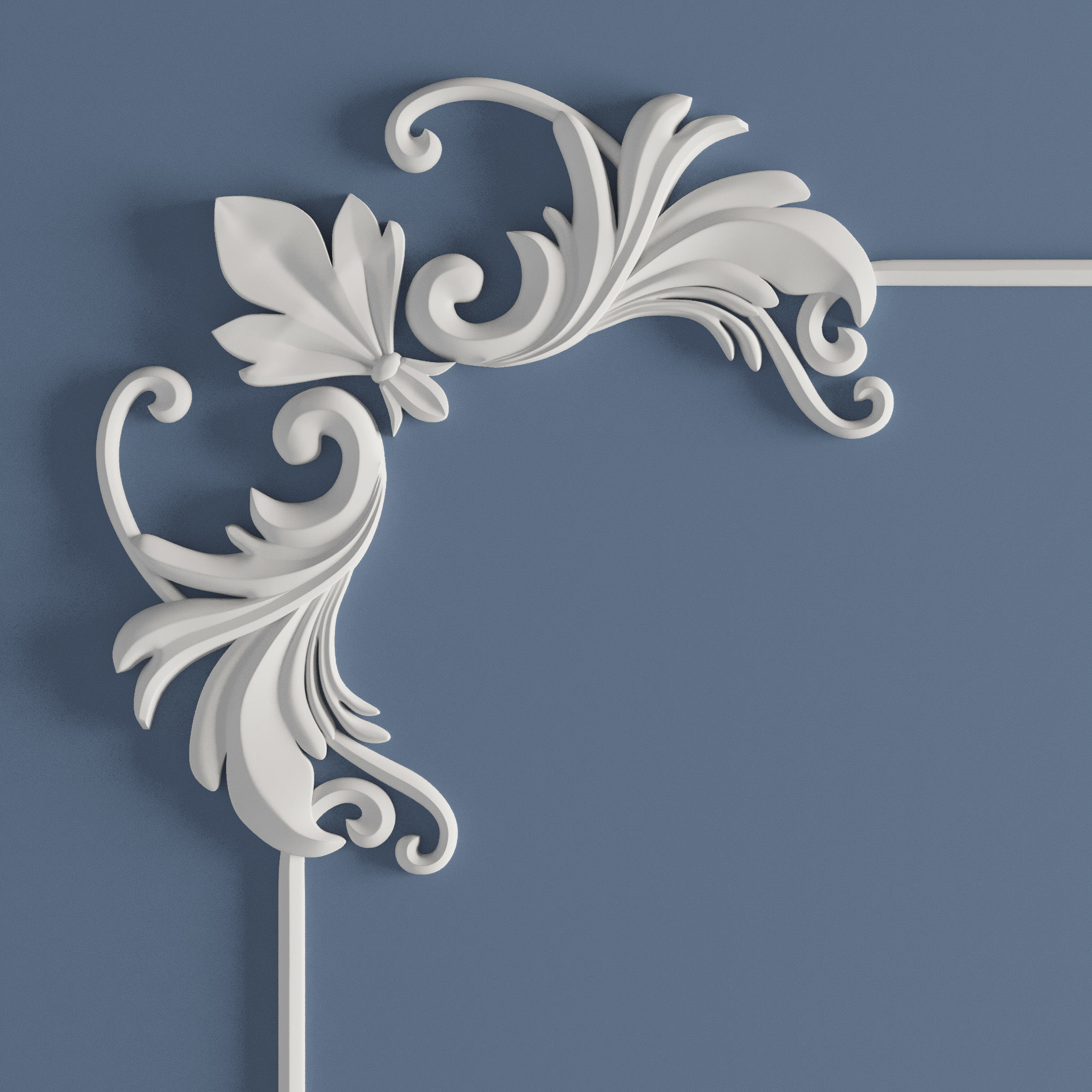 15 Architectural Ornaments 3DModel and Brush 3D model_10