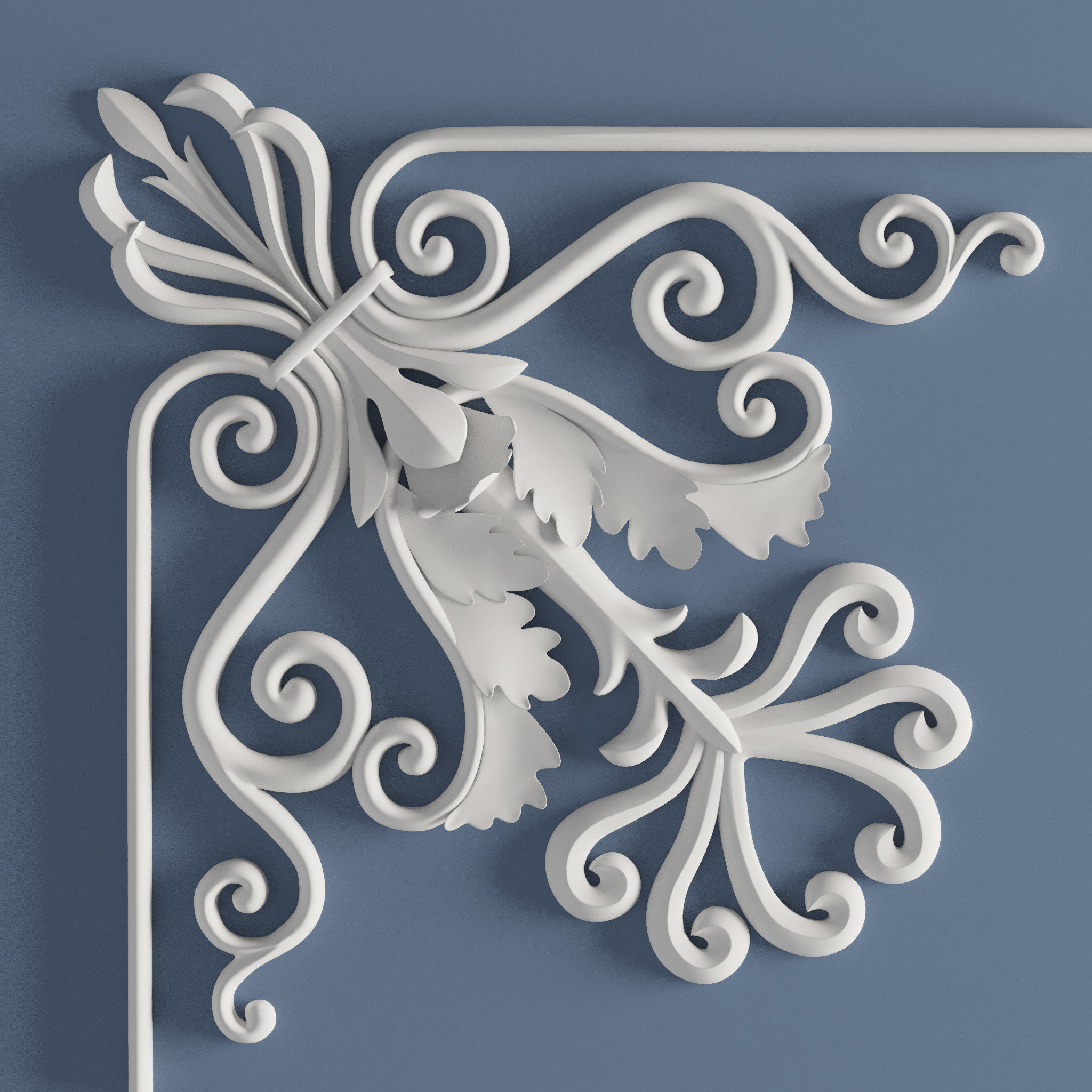 15 Architectural Ornaments 3DModel and Brush 3D model_13