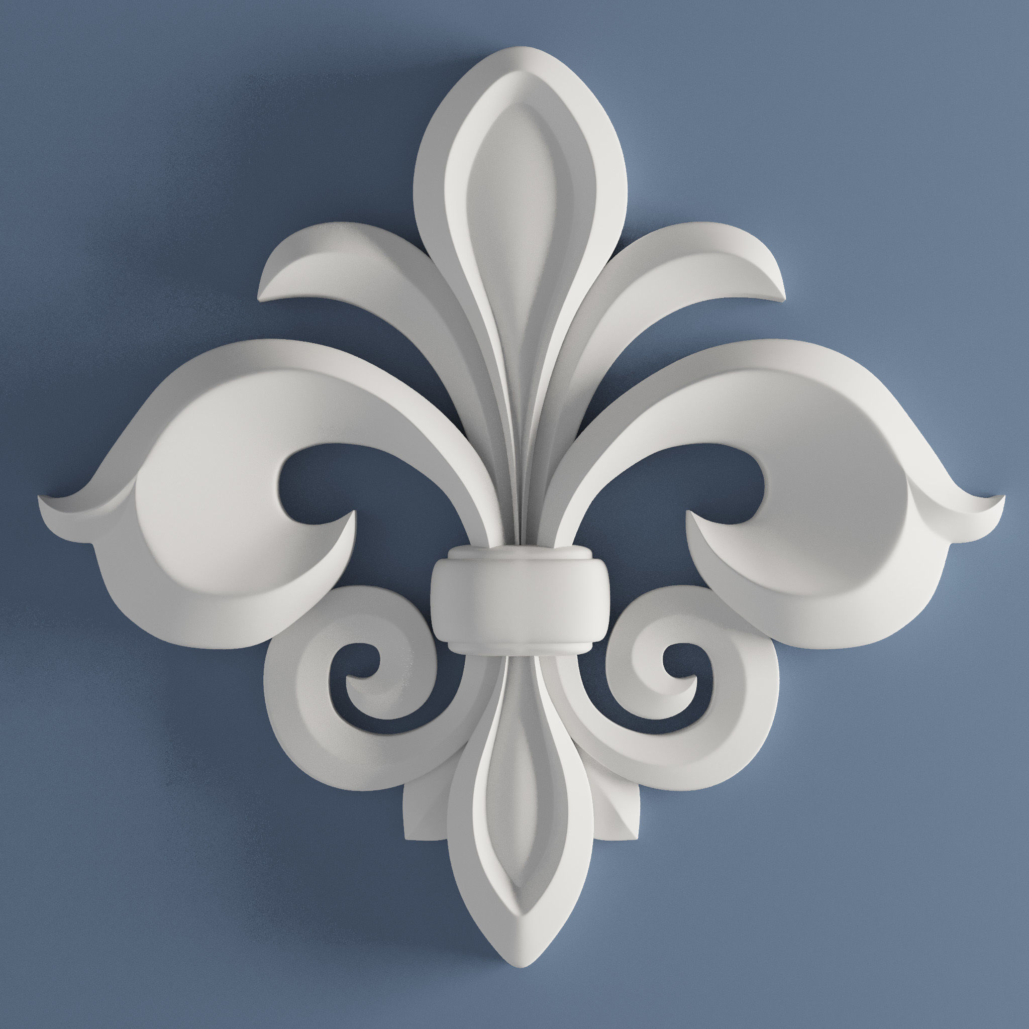 15 Architectural Ornaments 3DModel and Brush 3D model_8