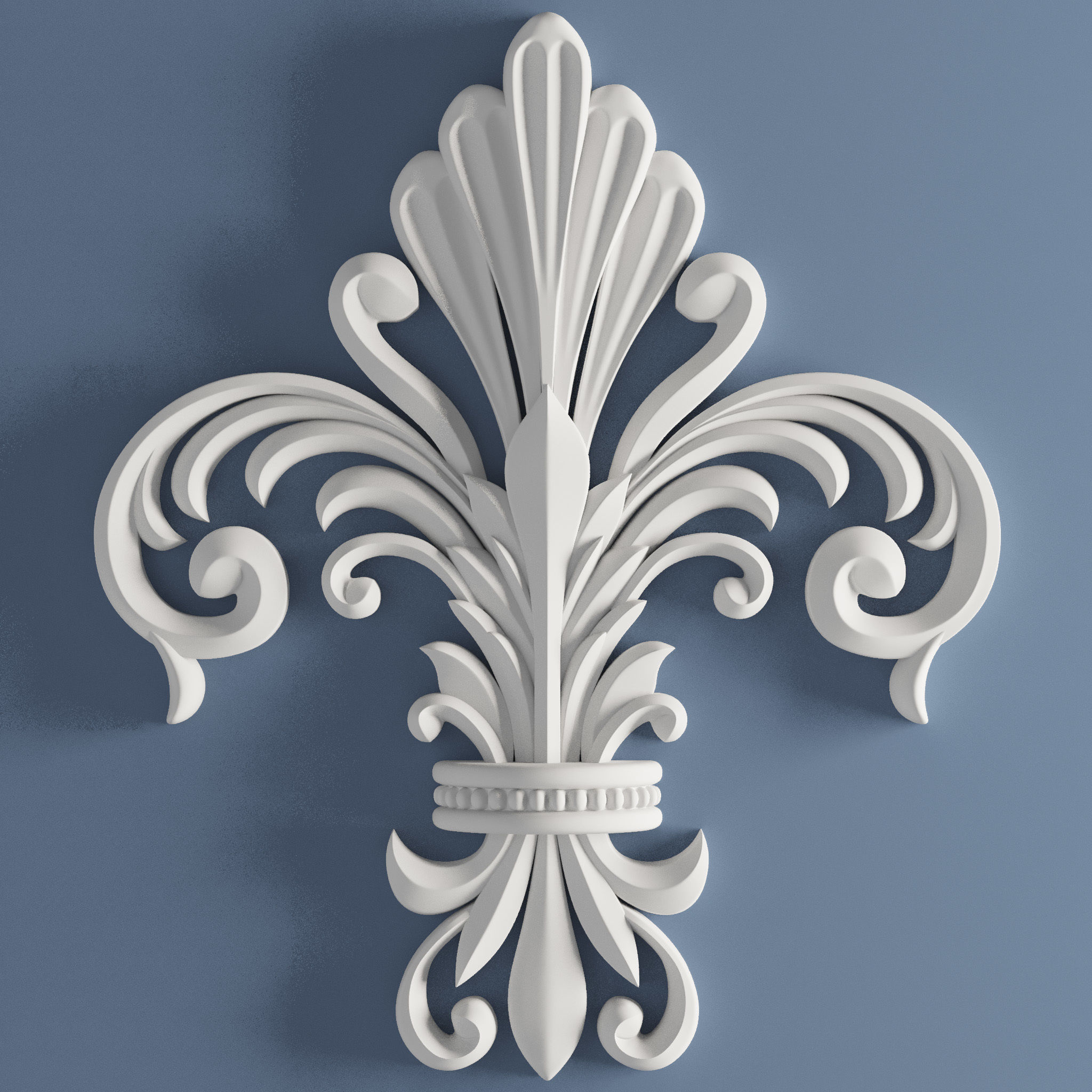 15 Architectural Ornaments 3DModel and Brush 3D model_5