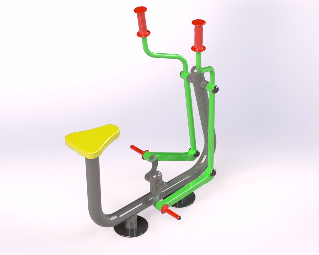 GYM CYCLE GARDEN  3D model_2