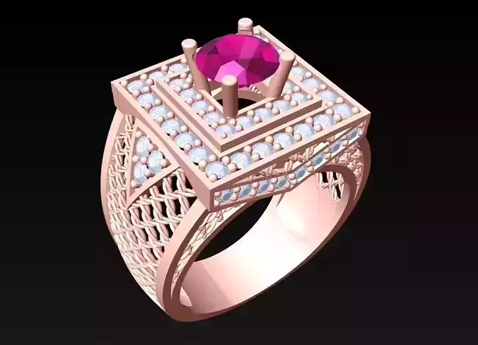 Diamond Rings  - N3870 3D print model