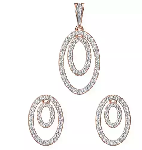 Women Pendant Earrings Set STL JCD Details