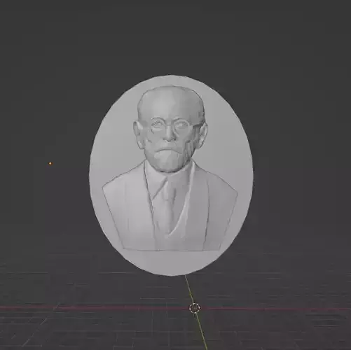 Sigmund Freud Relief 3D print model