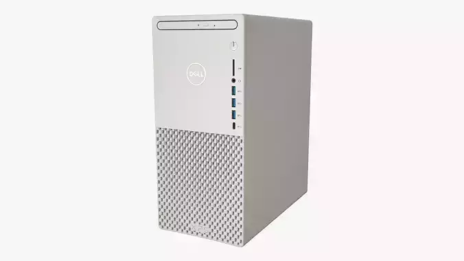 Dell XPS 8940 Desktop with Optical Drive White 3D model