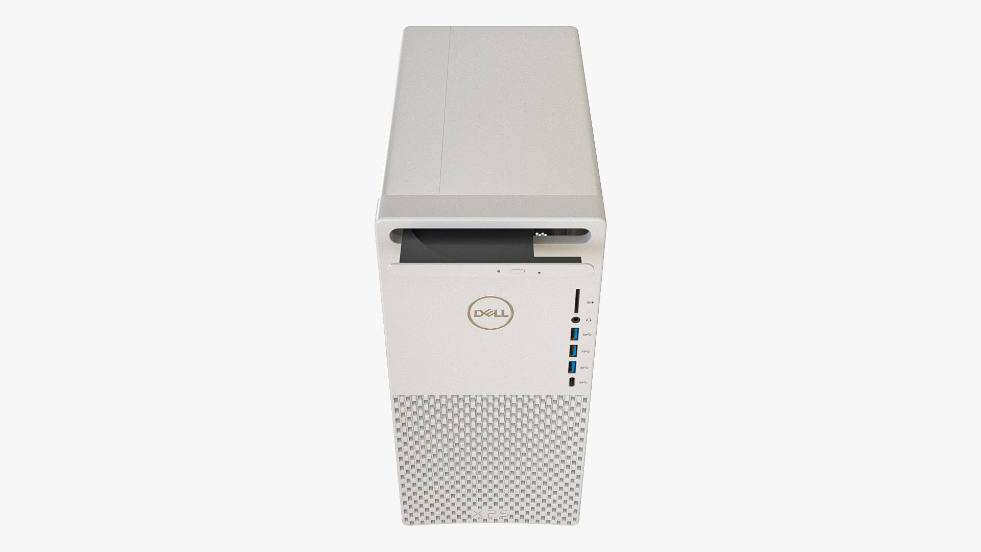 Dell XPS 8940 Desktop with Optical Drive White 3D model CGTrader