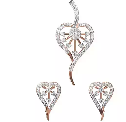 Women Pendant Earrings Set STL JCD Details