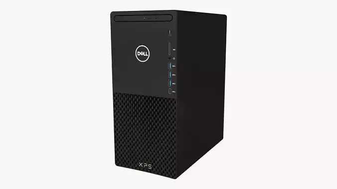 Dell XPS 8940 Desktop with Optical Drive Black 3D model