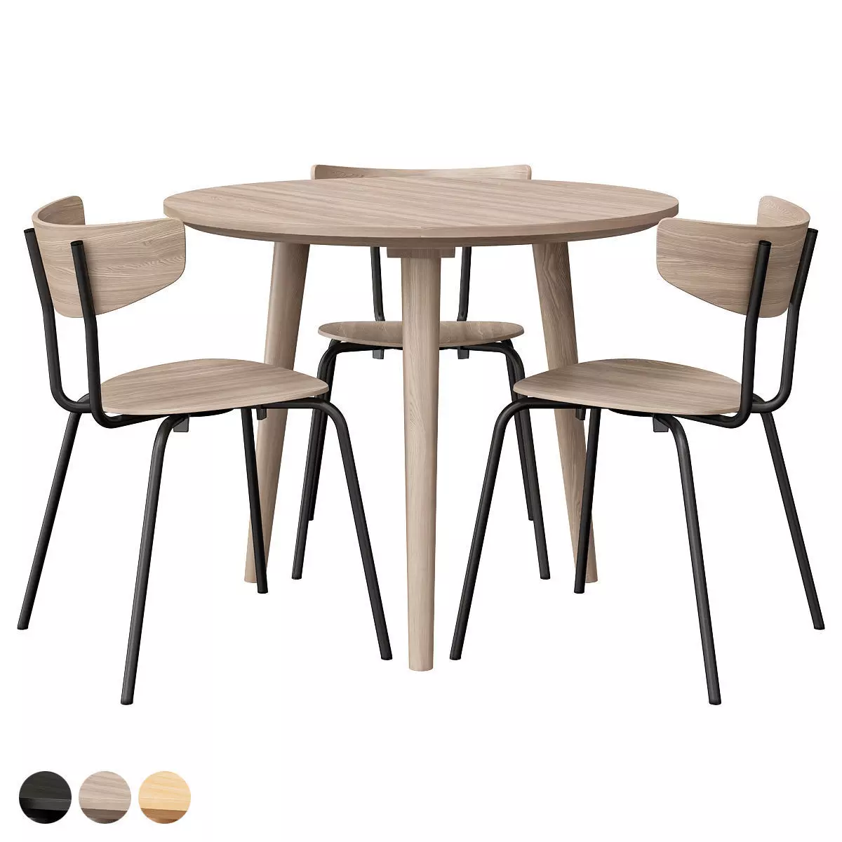 Oiled Oak and LaLume Set 3D model