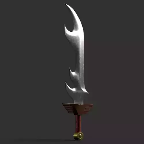 Diablo Inspired Executioners Blade - One Handed Low-poly 3D model