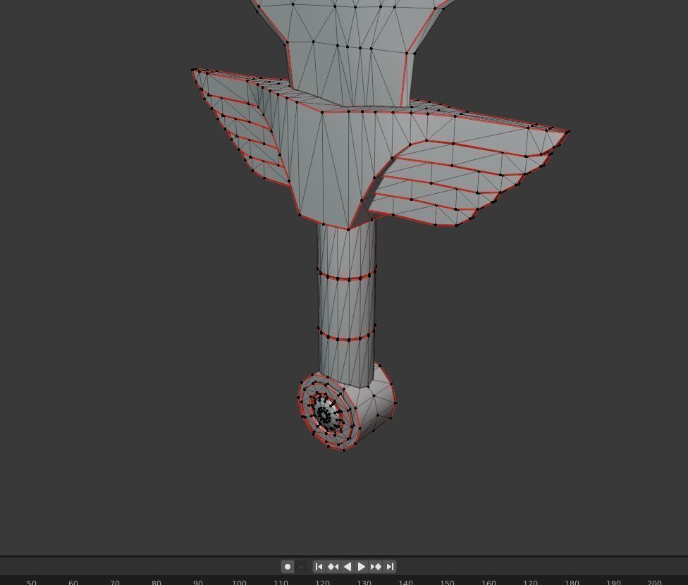 Diablo Inspired Executioners Blade - One Handed Low-poly 3D model_11