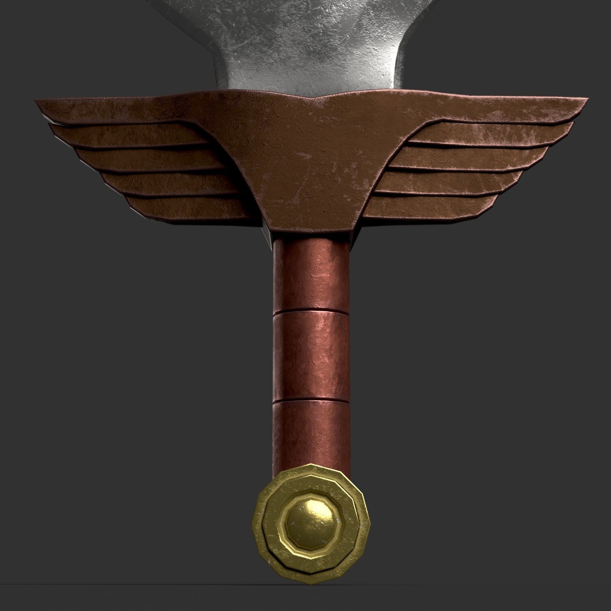 Diablo Inspired Executioners Blade - One Handed Low-poly 3D model_6
