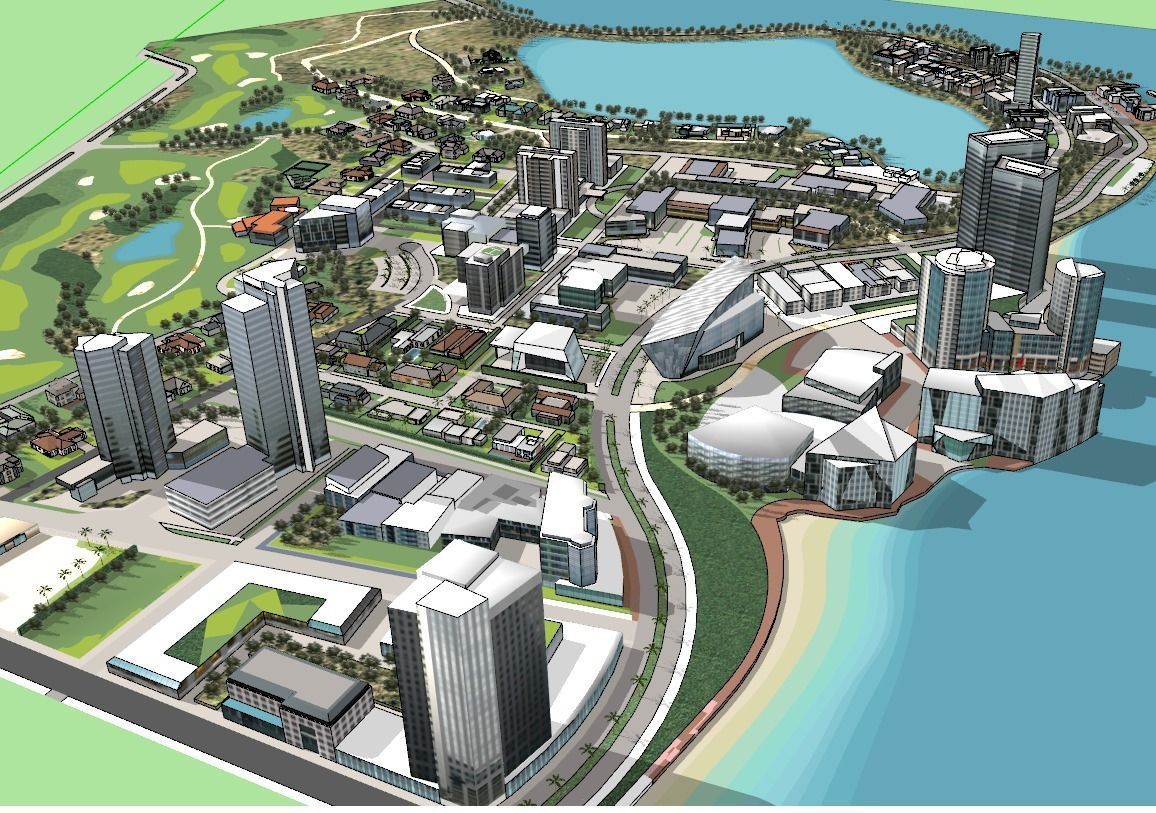 City 3D model - city 3D model for unity  Low-poly 3D model_1