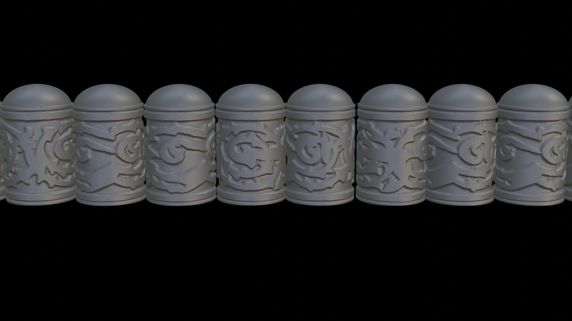 Caucasian or Cossack Gazyr Bag 3D print model_14