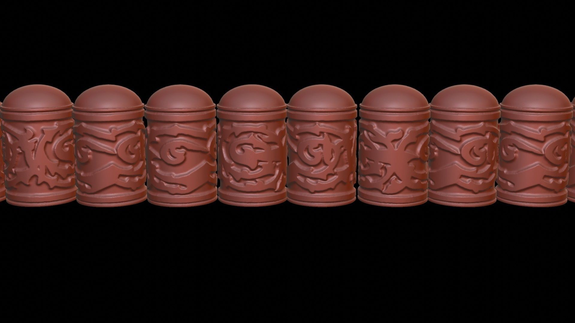 Caucasian or Cossack Gazyr Bag 3D print model_9