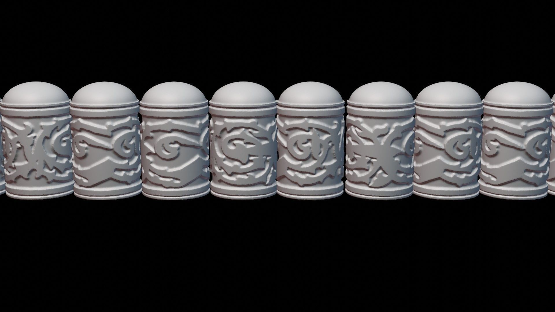 Caucasian or Cossack Gazyr Bag 3D print model_4