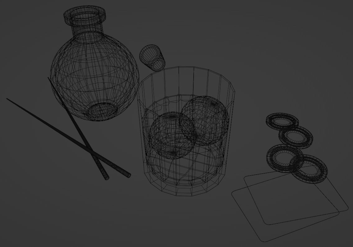 Poker game 3D model_3