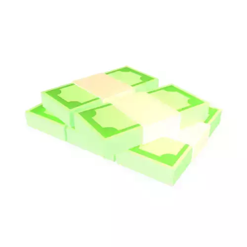 Bundles Of Cartoon Money V4 001 Low-poly 3D model