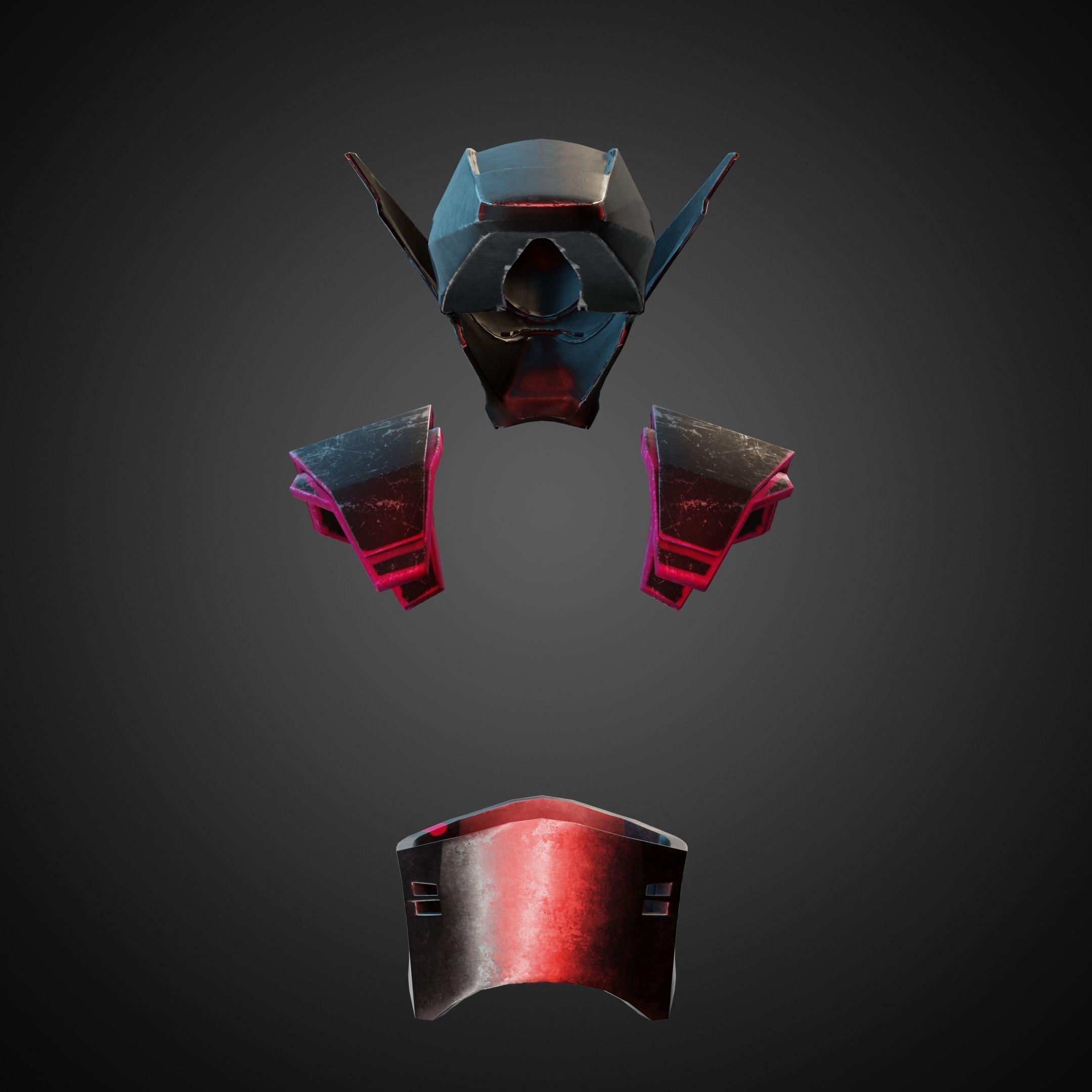 Star Wars Visions Am Armor and Helmet for Cosplay 3D print model 3D Model Collection_9