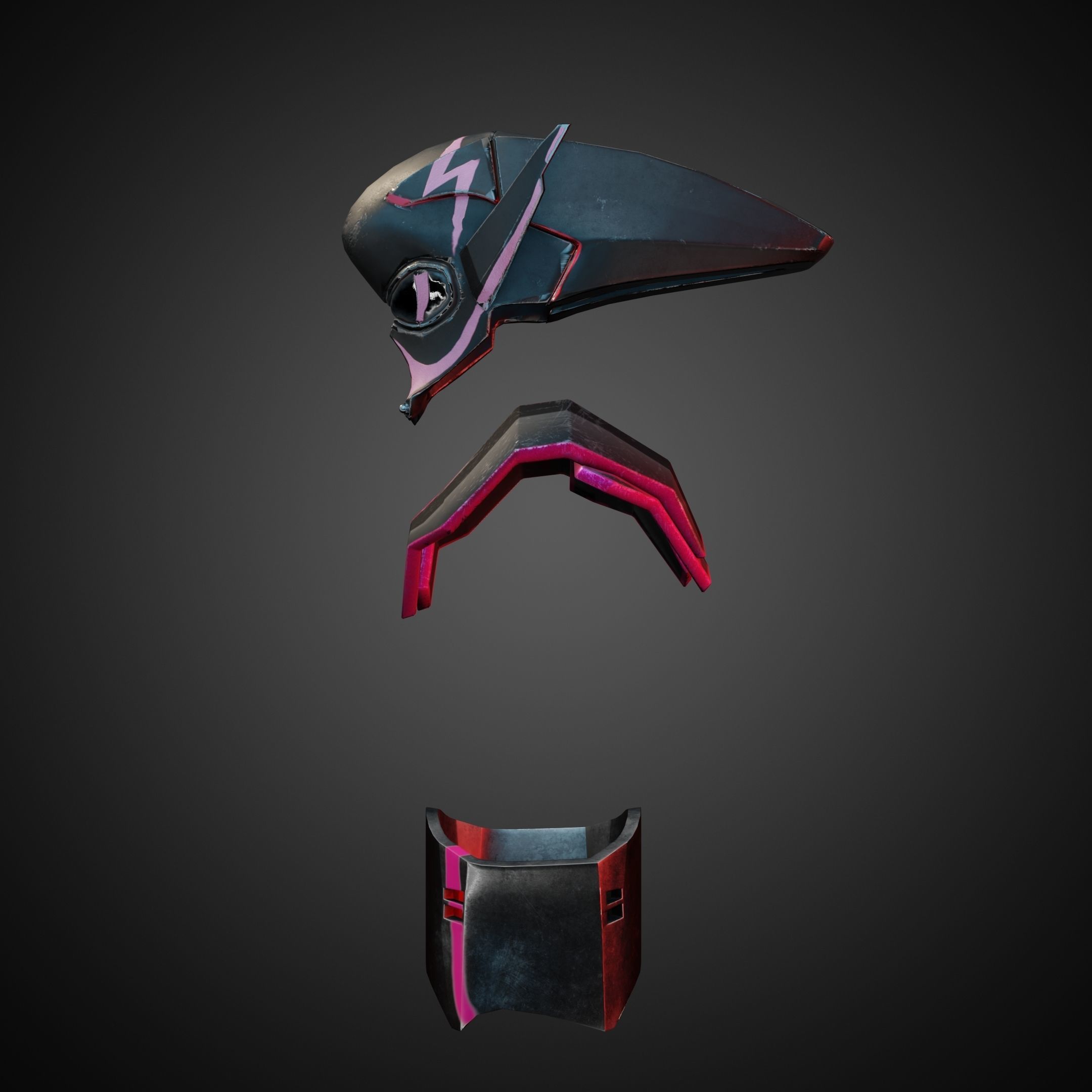 Star Wars Visions Am Armor and Helmet for Cosplay 3D print model 3D Model Collection_7