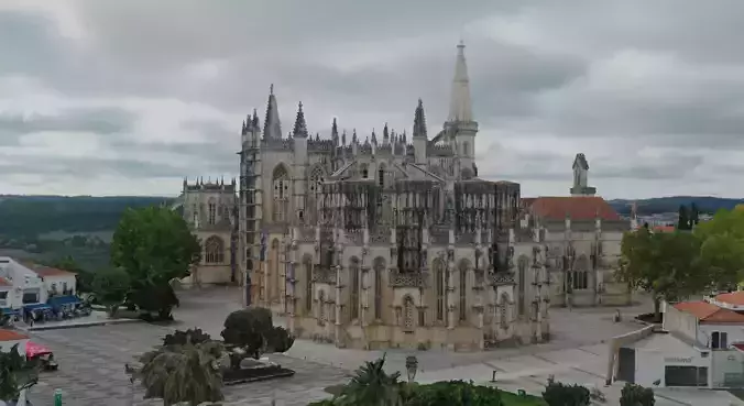  European Town Low-poly 3D model 3D model