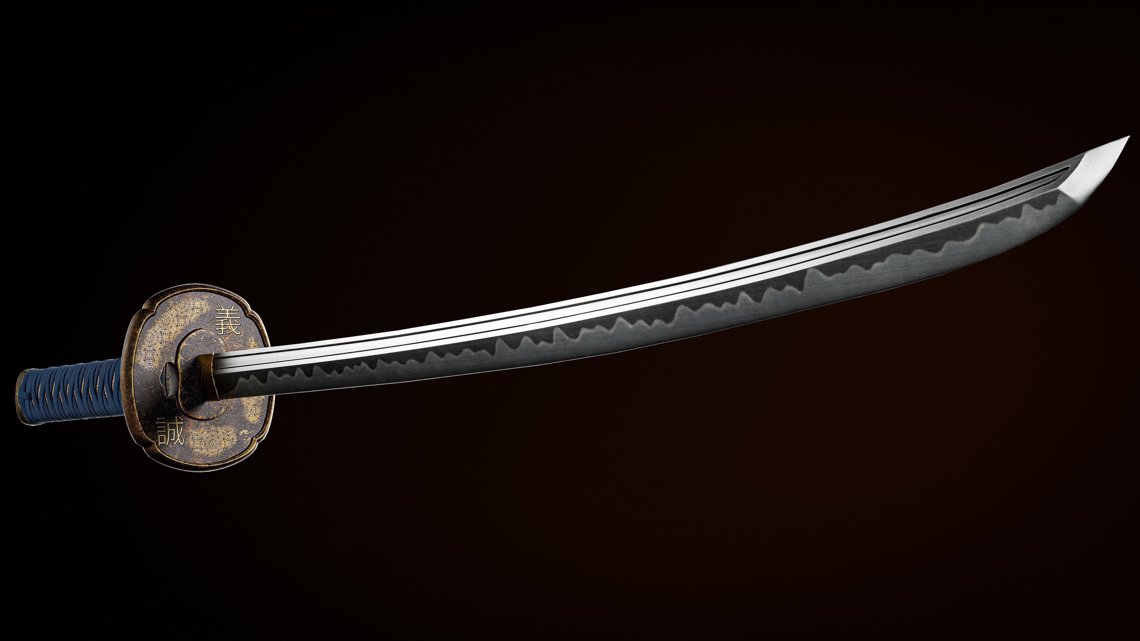 Katana Real Time Game ready  Low-poly 3D model_3