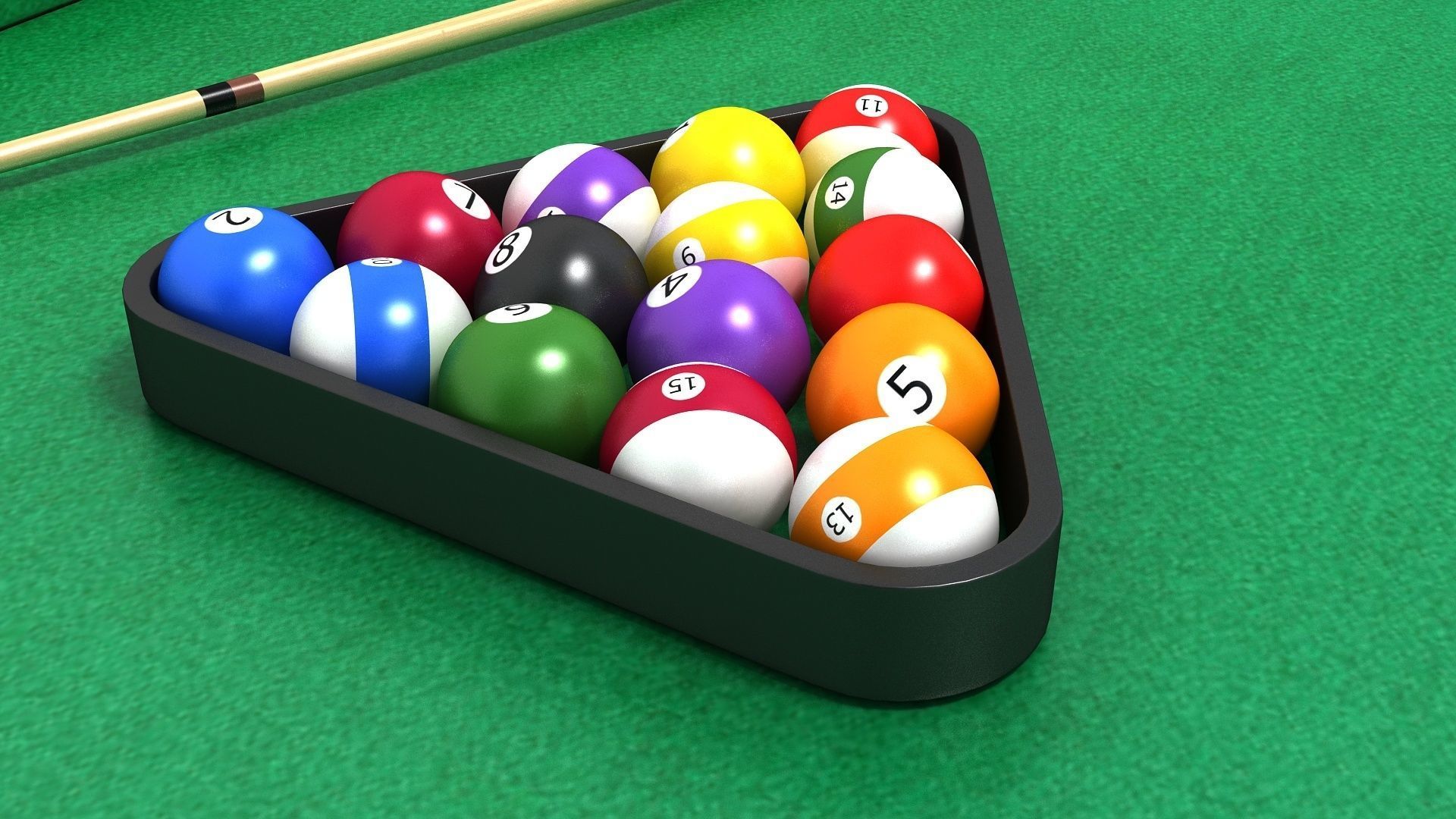 Billiards Table Set 3D model_6