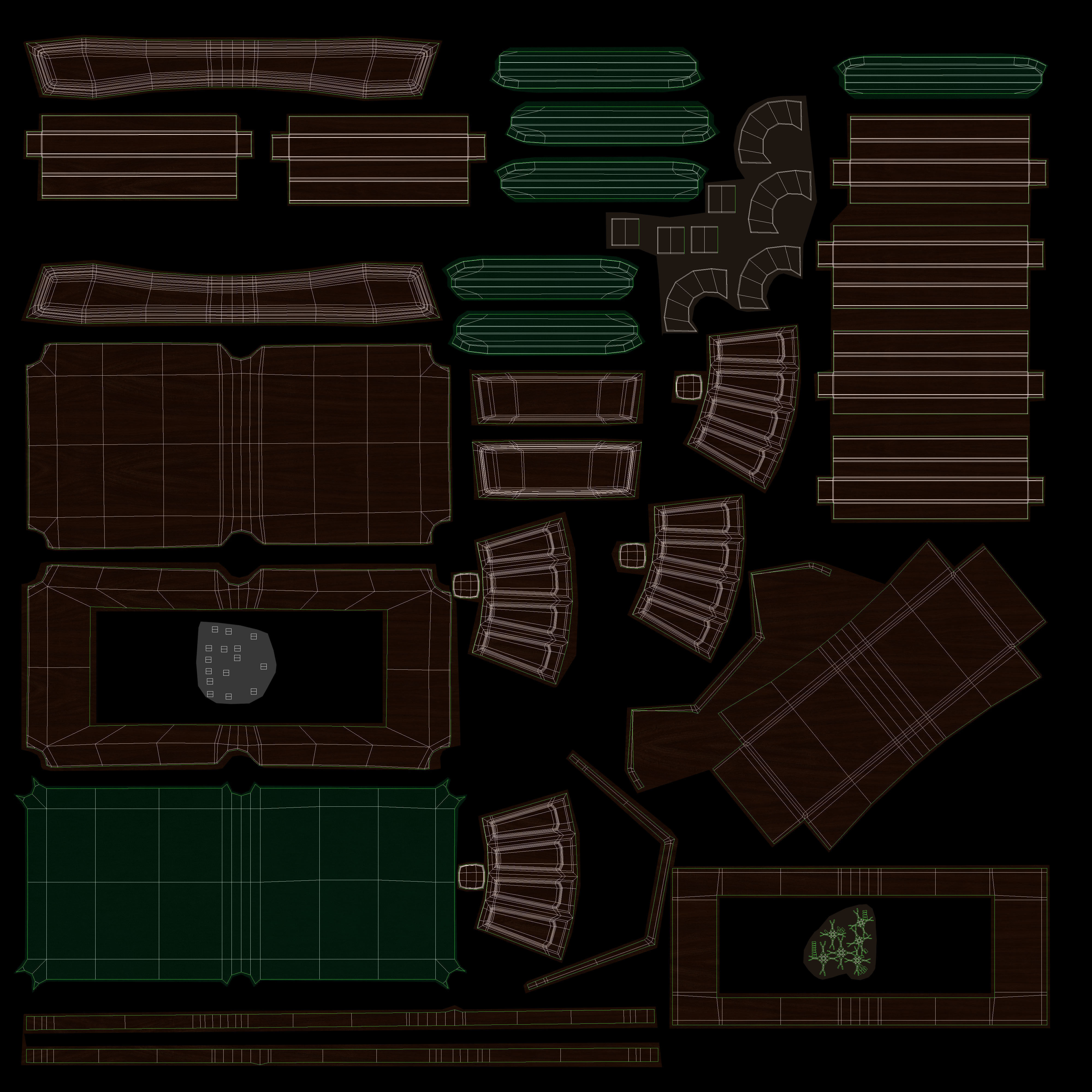 Billiards Table Set 3D model_13