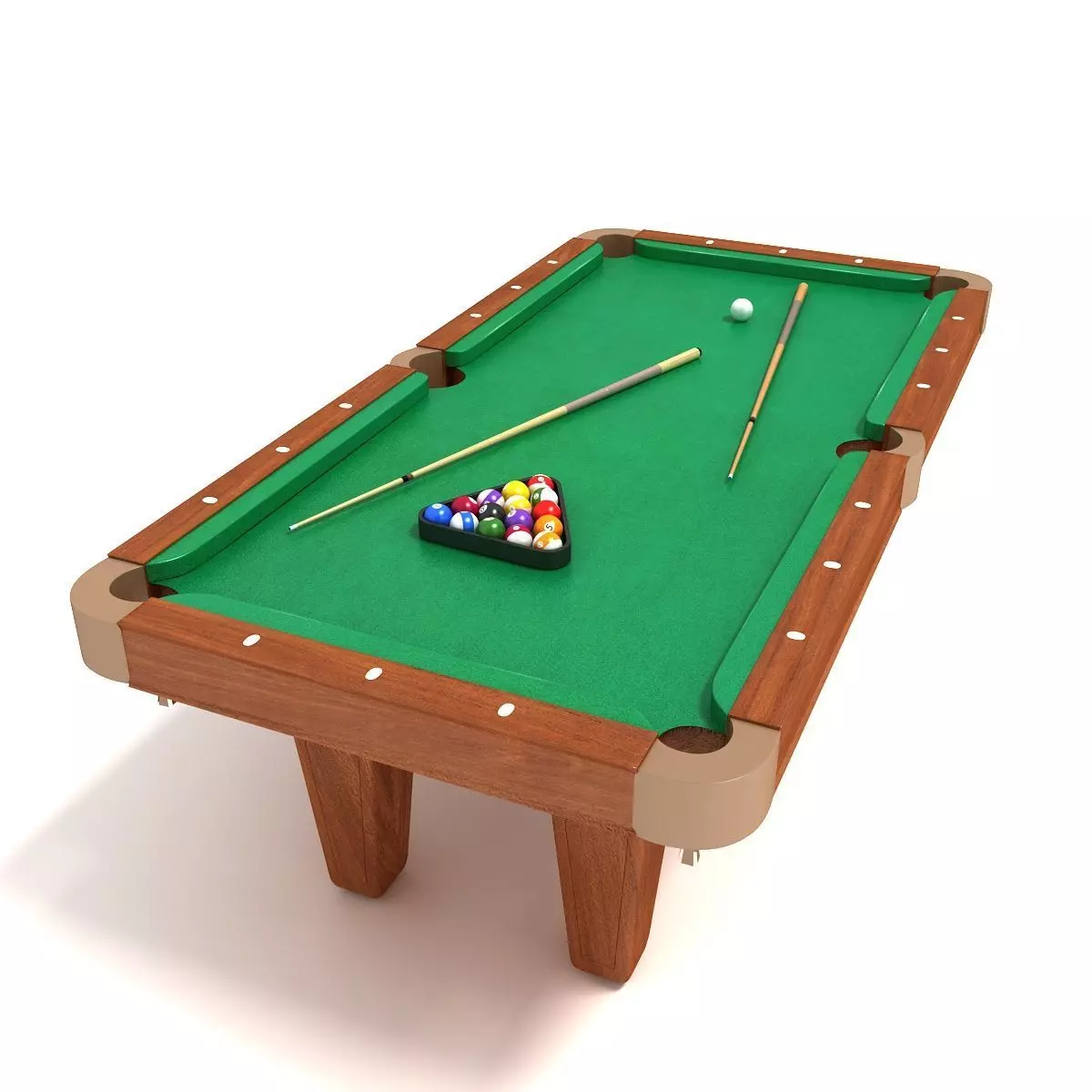 Billiards Table Set 3D model_0