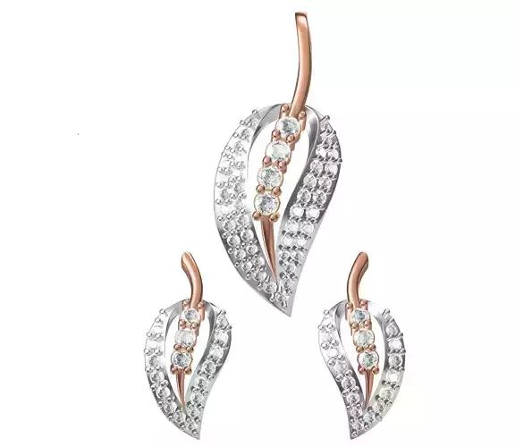 Women Pendant Earrings Set STL JCD Details