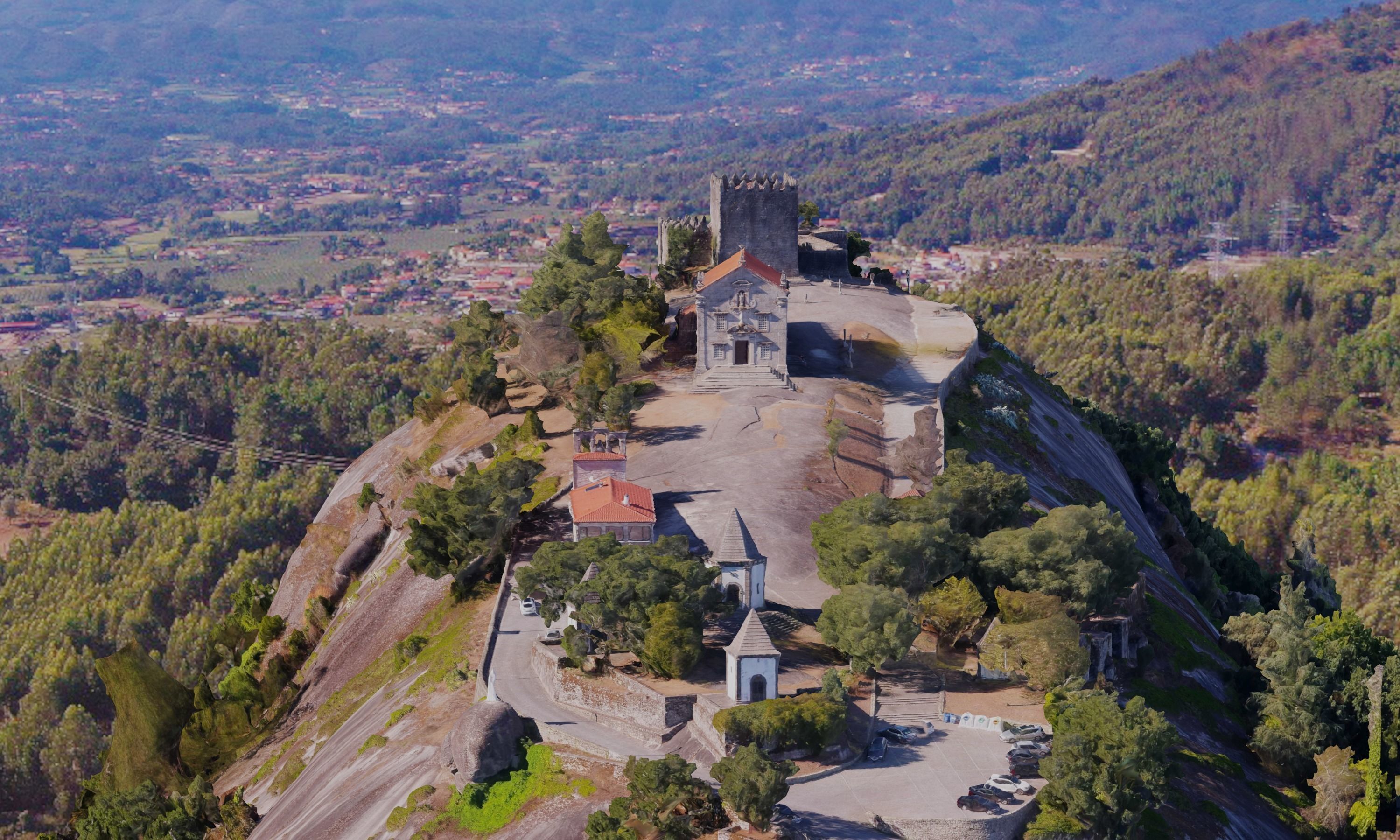 House on the cliff with pool Low-poly 3D model 3D model_2