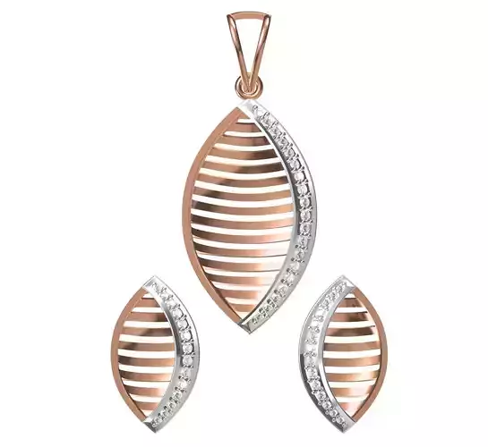 Women Pendant Earrings Set STL JCD Details