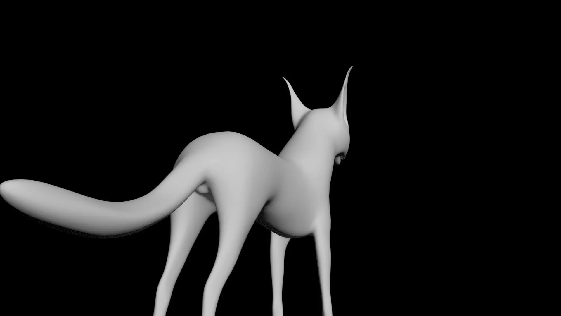 3D Wolf Model Free low-poly 3D model