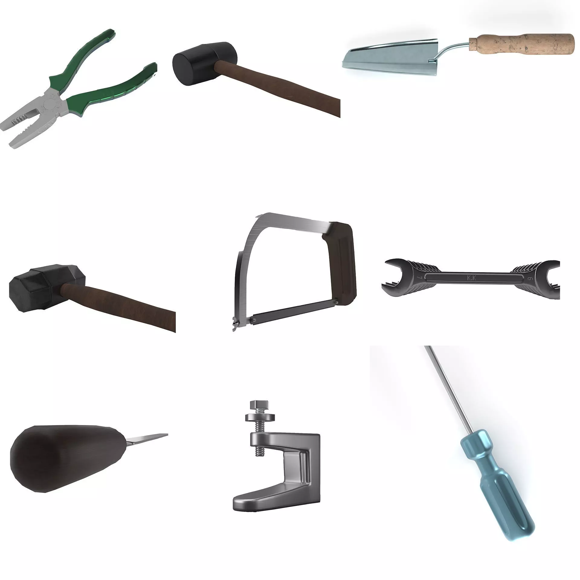 Tool-set-poly 3d model 3D model_0